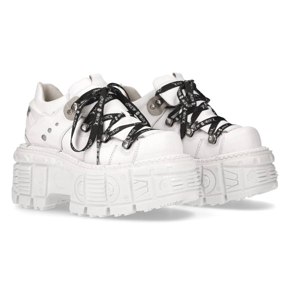 New Rock - MTANK120NSHLACES2 Low shoes - White Product image